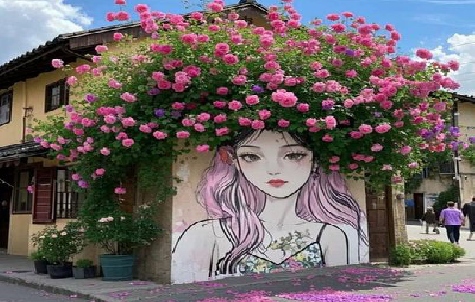 石屏怎么设计网红打卡墙绘