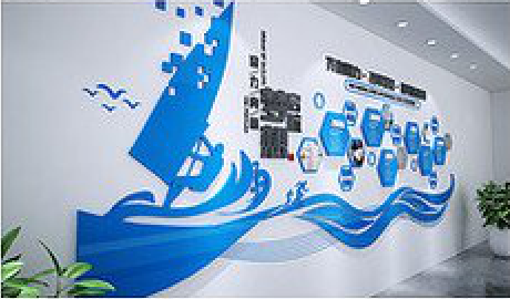 石屏海浪主题文化墙如何设计？