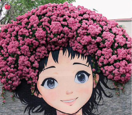 石屏墙体彩绘-网红墙打卡