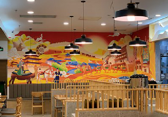 石屏商业空间彩绘介绍。