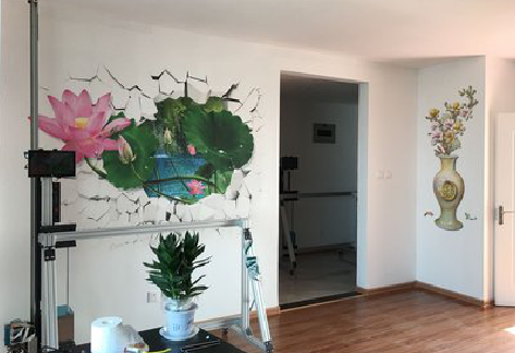 石屏墙体彩绘相比墙纸的优势。