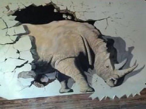 石屏在墙绘中，如何绘制3D效果？